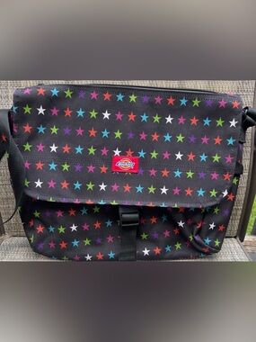 Dickies Mulit Color Star Canvas Print Messenger Shoulder Crossbody Bag